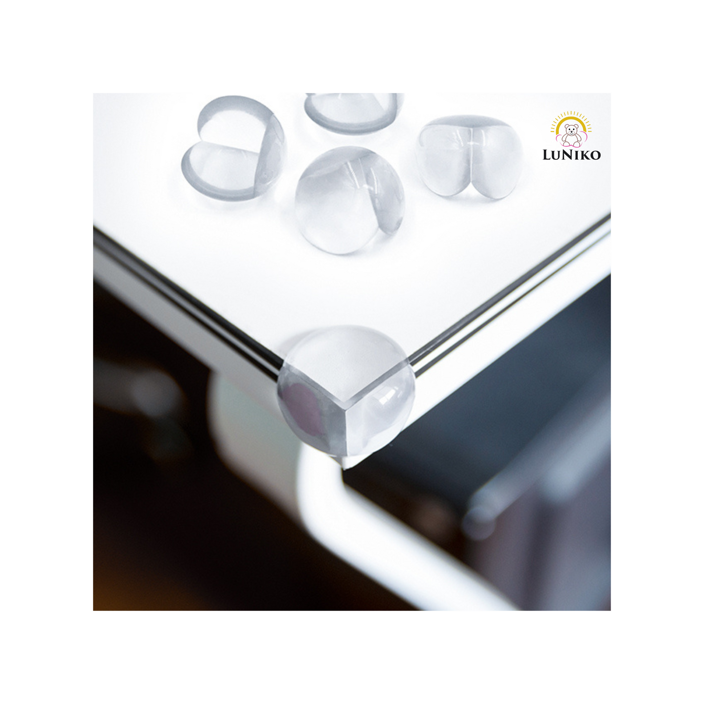 LuNiko Corner Guard Duo Pack – 36-Piece Baby proofing Edge & Corner Set | Safety & Protection for Your Home