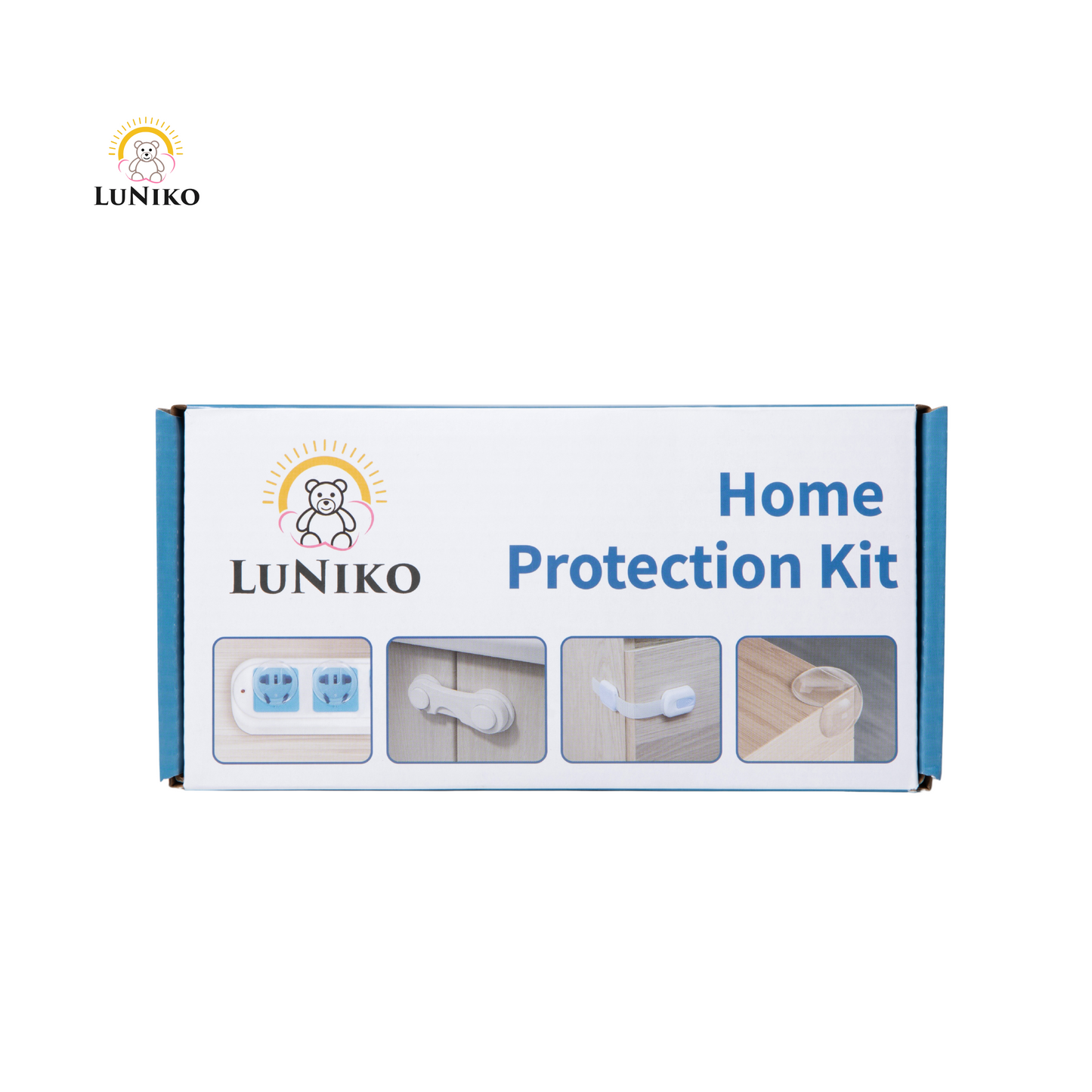 LuNiko Safety & Potty Learning Combo – Home Protection Kit + Folding Potty Seat with Training Chart (Grey Edition)