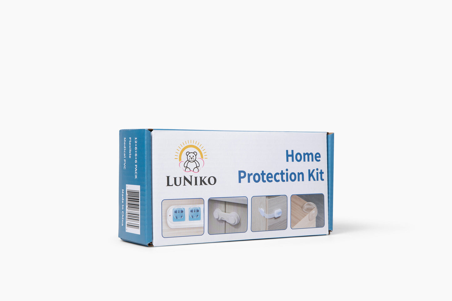 LuNiko Home Protection Kit – 30-Piece Baby Safety Set | Cabinet Locks, Edge Bumpers & Outlet Covers