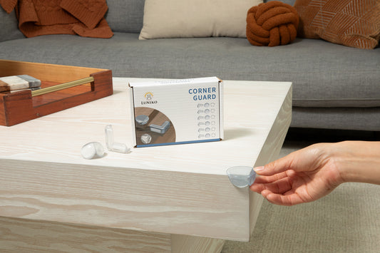 LuNiko Corner Guards – 18-Piece Baby Safety Soft Edge Protectors (Furniture Bumpers Set).